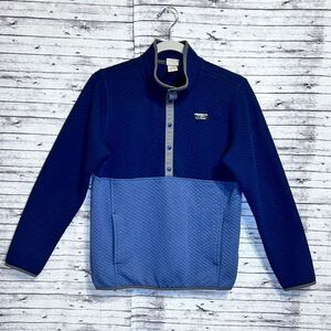 L.L. Bean Quilted Quarter-Snap Colorblock Pullover